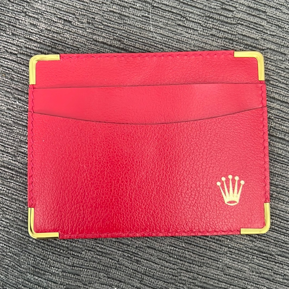 Authentic leather Rolex wallet/card carrier. NEVER USED